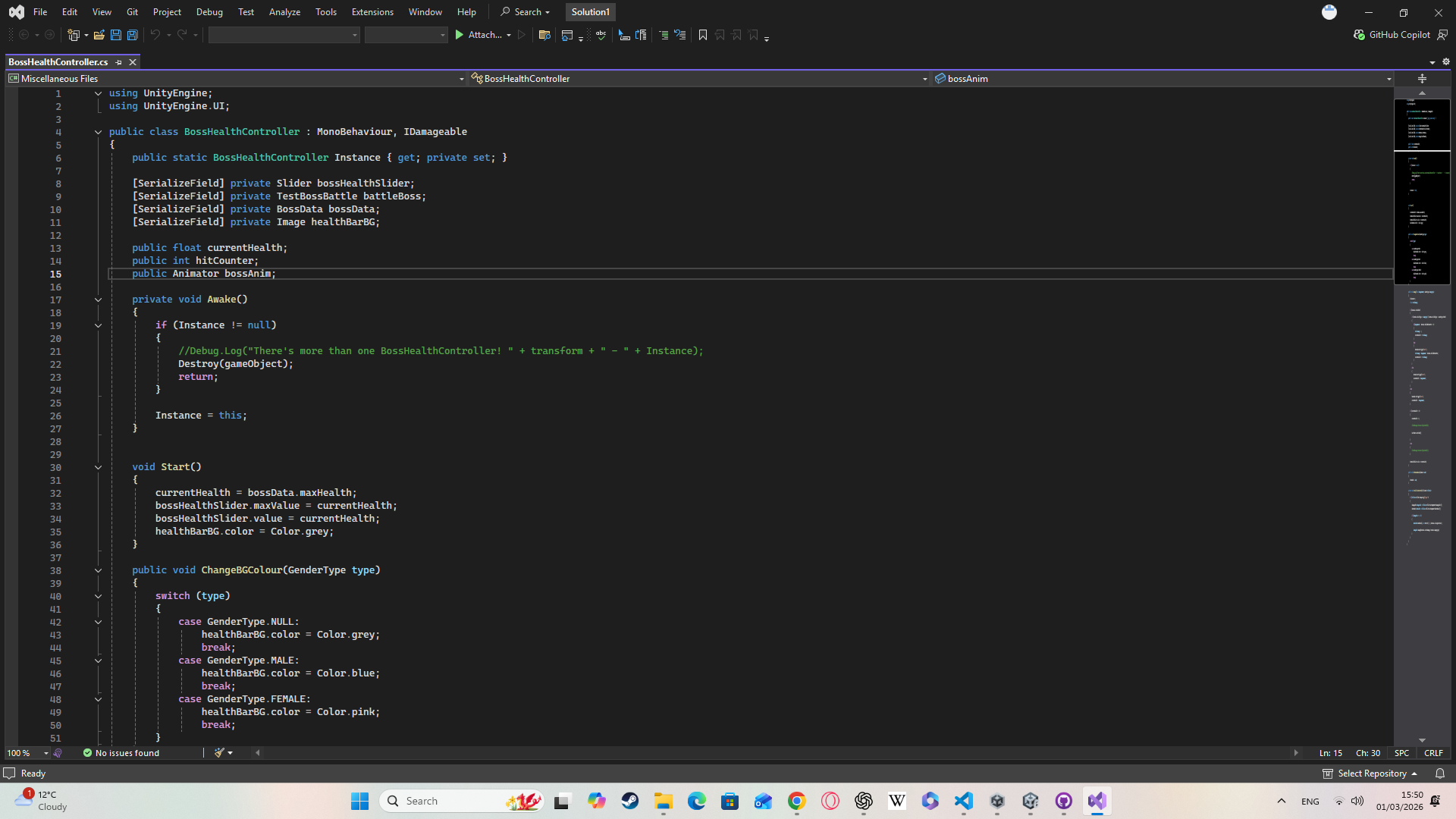 BossHealthController Script